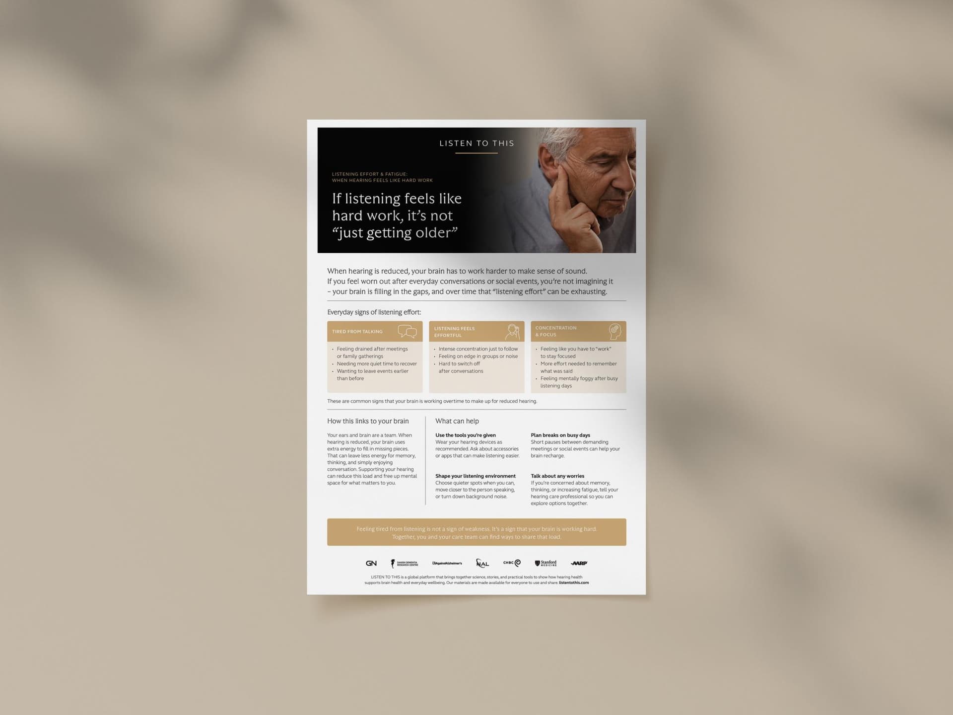 Patient guide: Listening effort and fatigue